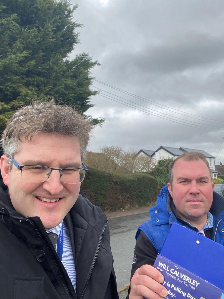 LouiseMcKinlay's tweet photo. Great support for @WillCalverleyUK in today’s by-election in Tiptree.
Fantastic to see Conservatives from across Essex coming out to help!
He’s a great candidate and will provide a strong voice for residents. #VoteWill https://t.co/SVPCiFVJai