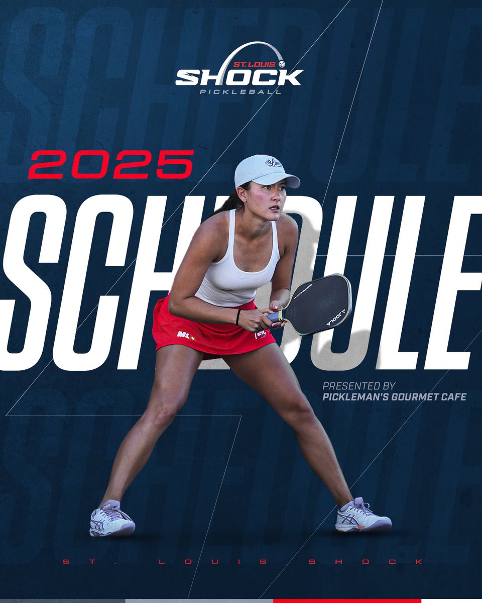 stlshockmlp's tweet image. 🔥 The 2025 Shock Schedule is HERE! 🔥
We’re locked in for another electrifying season of Major League Pickleball and can’t wait to bring the energy across the country!

⚡ Who’s ready to ride with the Shock this season? Drop a ⚡ in the comments!