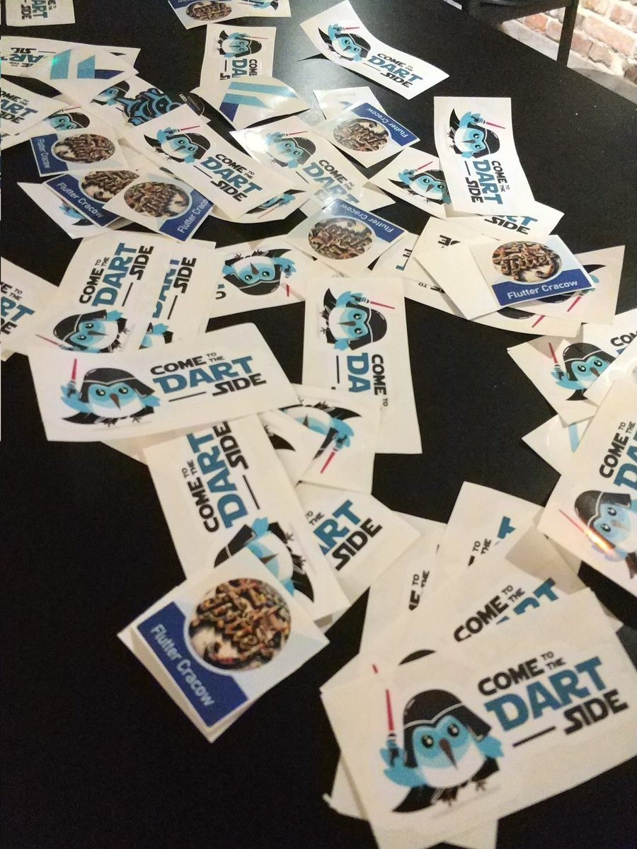 FlutterCracow's tweet image. Not us doing guerilla marketing. #FlutterSilesia