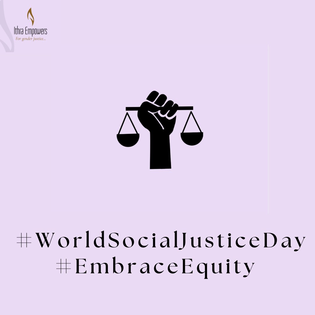 ithraempowers's tweet photo. 🌍 It is World Social Justice Day! ⚖️

📝 Our theme for this year’s celebration is #EmbraceEquity. This restates that, social justice is a fundamental principle to sustainable development and it is a collective charge of all to:

[Continues in the comments section] ⬇️ https://t.co/HPF4nlmExu