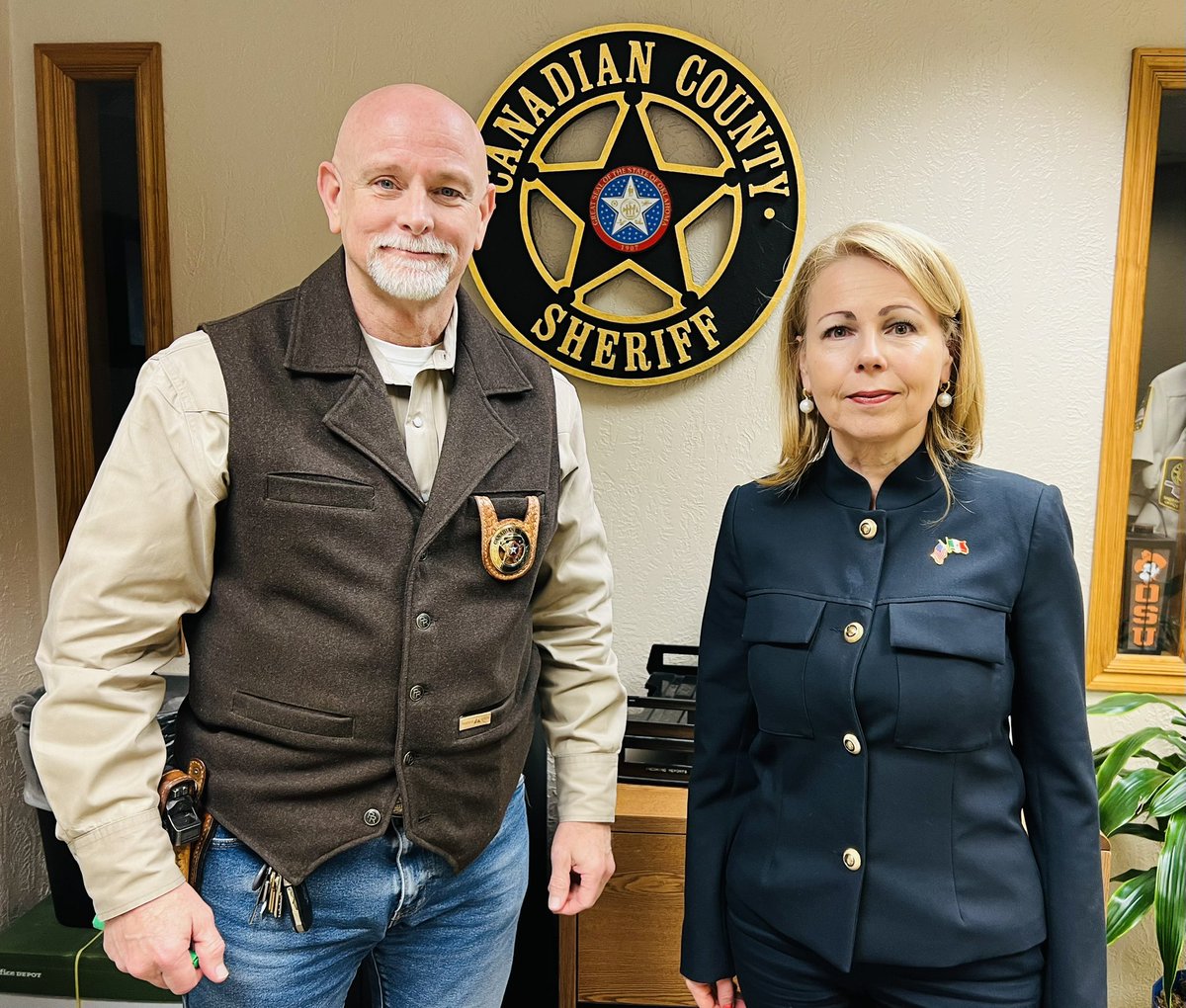 I appreciate the opportunity to have met with the Canadian County Sheriff's Office in Oklahoma. We are actively seeking to connect with law enforcement agencies across the state to offer our collaboration for the benefit of the community we serve.
