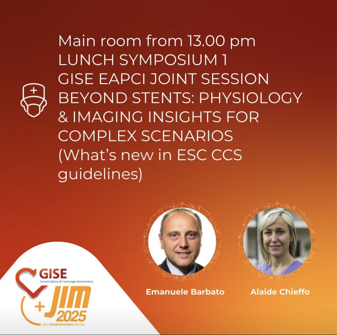 #EAPCI <a href="/escardio/">European Society of Cardiology</a> <a href="/sicigise/">Sici GISE</a> Session at #jim2025 ‘🇮🇹

Great discussion with active participation of the audience on 

⭐️#physiology &amp; #intracoronaryimaging to guide PCI 
⭐️guidelines adoption in clinical practice 

#education #scientificsocieties #riseandlift