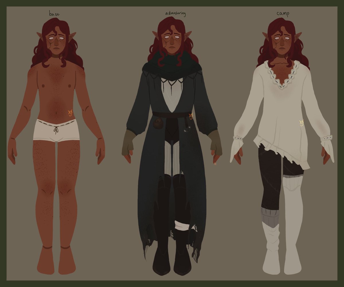 xopilli's tweet image. outfits for my tav!🐾