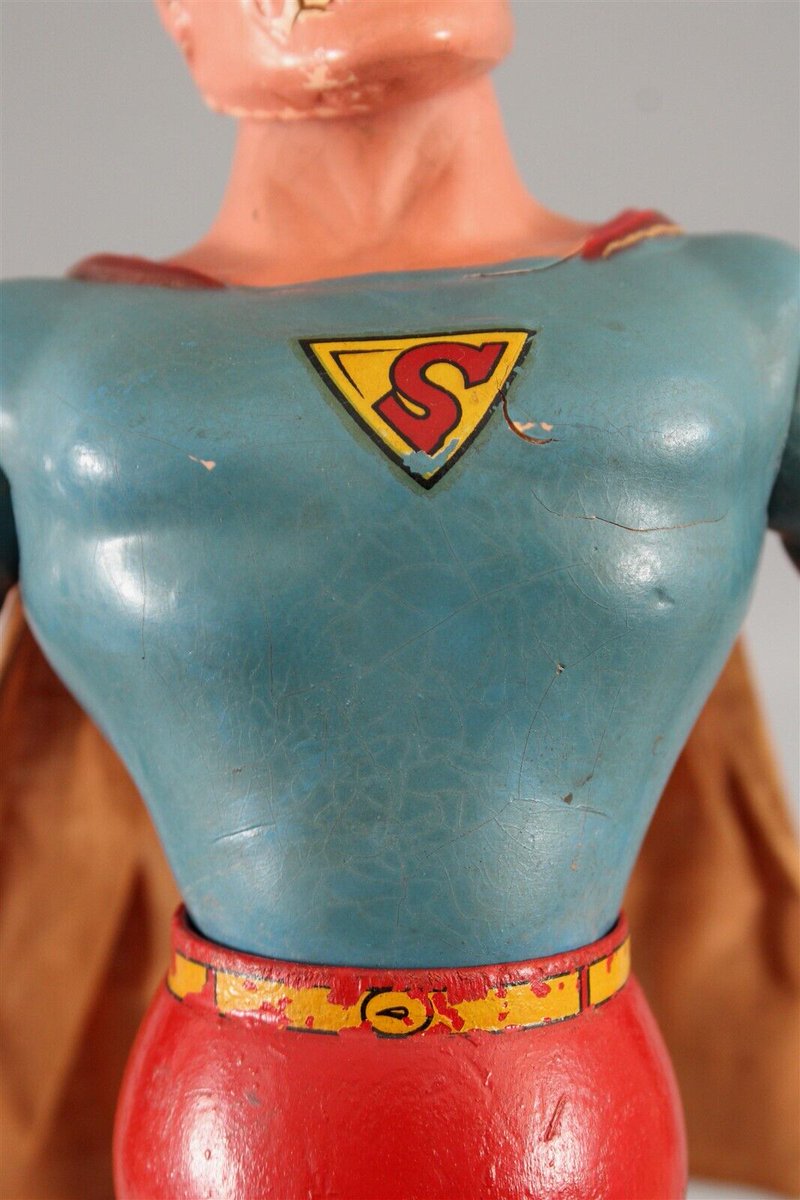 Who else is obsessed with vintage Superman collectibles?

Antique Large 13in, 1940s Ideal SUPERMAN Composition Wood Action Figure Doll Toy
🔗 ebay.com/itm/1355456308…
#Comics #eBay #Auction #Ad