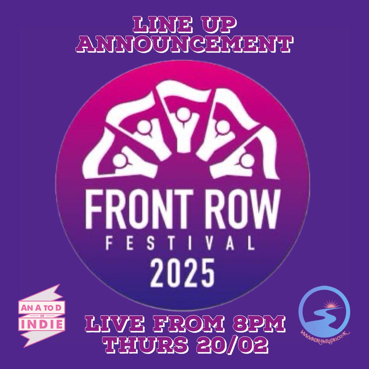 An A to D of Indie (@ady_hanson) on Twitter photo Just over an hour until I’m in my favourite seat 😀
Join me on <a href="/RadioWindrush/">Windrush Radio</a> from 8pm for a packed show full of great music, new and old and some not even born yet 😉
Plus the <a href="/frontrowfest/">Front Row Festival</a> line up reveal 👊🏻
Head to WindrushRadio.co.uk for links to listen or watch 💜🎶 Just over an hour until I’m in my favourite seat 😀
Join me on <a href="/RadioWindrush/">Windrush Radio</a> from 8pm for a packed show full of great music, new and old and some not even born yet 😉
Plus the <a href="/frontrowfest/">Front Row Festival</a> line up reveal 👊🏻
Head to WindrushRadio.co.uk for links to listen or watch 💜🎶