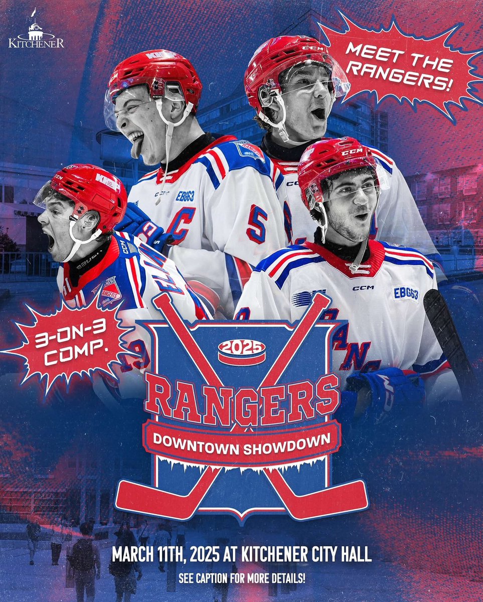 Dave Schnider (@daveschniderkw) on Twitter photo The <a href="/OHLRangers/">Kitchener Rangers</a> are coming to Downtown <a href="/CityKitchener/">City of Kitchener</a> for some FREE #MarchBreak Fun. The #DowntownShowdown comes to Carl Zehr Square Tues Mar 11 See the Rangers play 3 on 3 hockey, do a skills competition & sign autographs There’s much more to the day kitchener.ca/en/arts-cultur… The <a href="/OHLRangers/">Kitchener Rangers</a> are coming to Downtown <a href="/CityKitchener/">City of Kitchener</a> for some FREE #MarchBreak Fun. The #DowntownShowdown comes to Carl Zehr Square Tues Mar 11 See the Rangers play 3 on 3 hockey, do a skills competition & sign autographs There’s much more to the day kitchener.ca/en/arts-cultur…