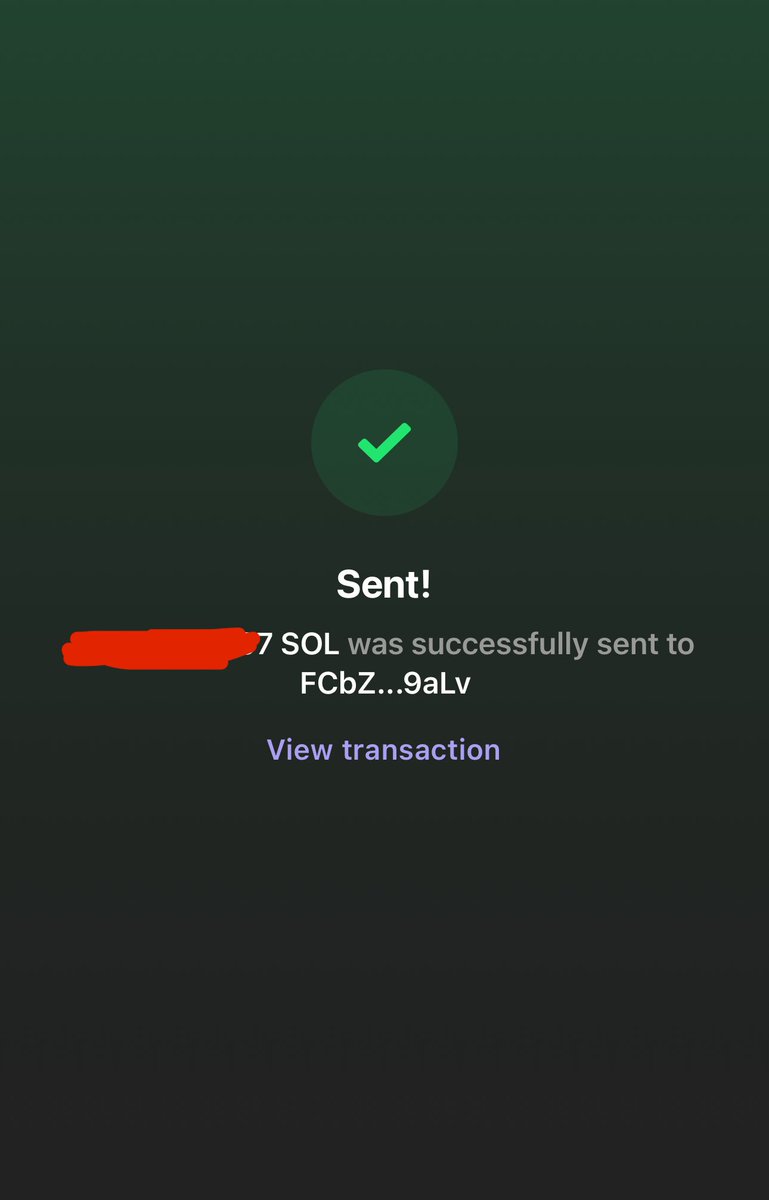 crypto_crores's tweet photo. Congrats, man! Sent you some sol. Who’s next? https://t.co/XEhhVMztix