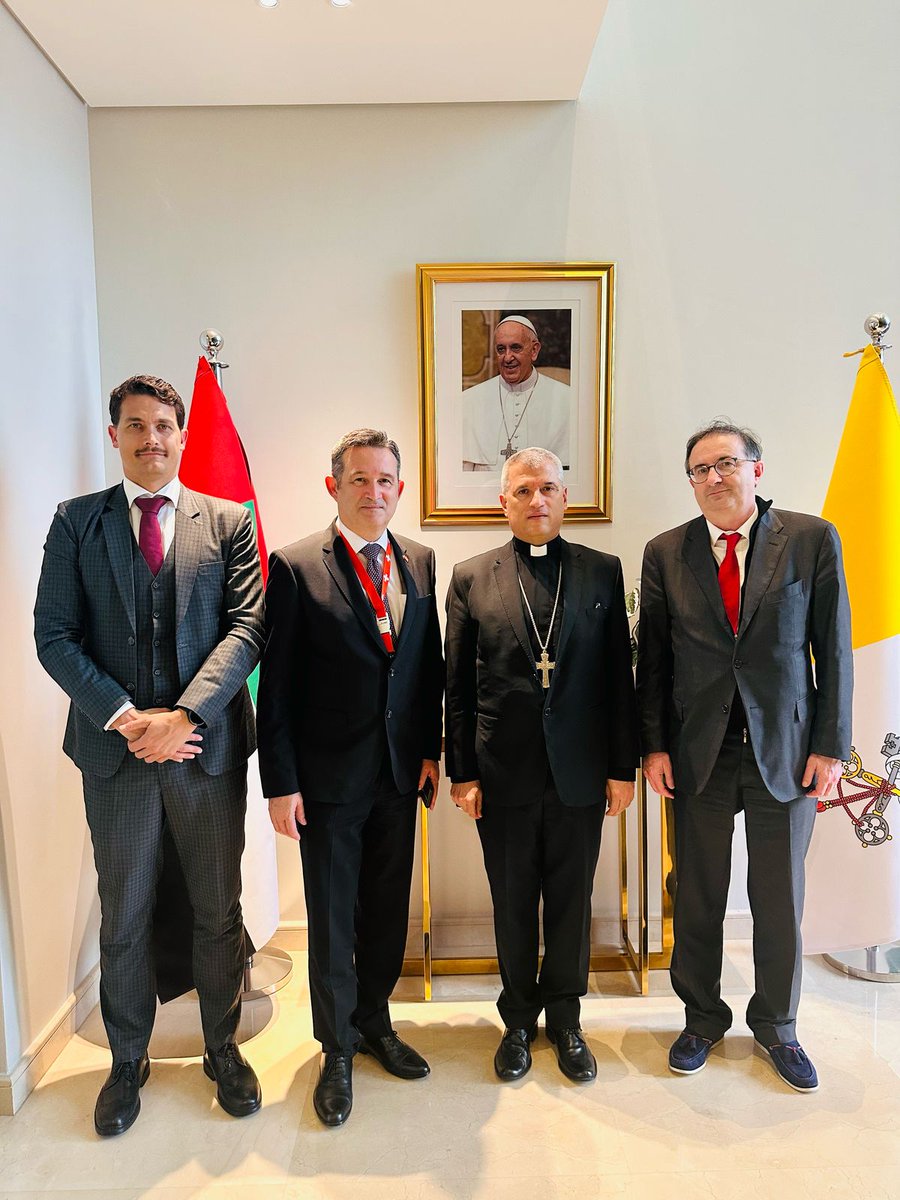 On the margins of my visit in Abu Dhabi, we met also Monsignore El Kassis! Mille grazie for the substantial discussion.