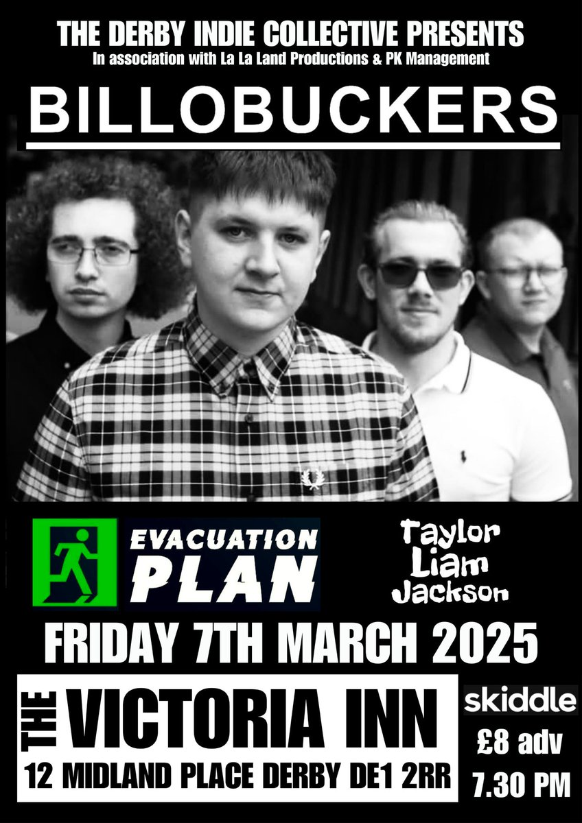 Dean Clarke (@deanoc78) on Twitter photo 15 days until this gig
Support local music get your tickets for <a href="/BILLOBUCKERS/">BilloBuckers</a> headline gig in derby Supported by two fantastic young bands tickets 🎟 skiddle.com/e/40576880.
#Derbyshire #livemusic <a href="/lcfcRonnie/">Ronnie</a> <a href="/DJSCOUSE1976/">La La Land Productions</a> <a href="/DerbyLIVE/">Derby LIVE</a> <a href="/gigihprytn/">GIGIH</a> 15 days until this gig
Support local music get your tickets for <a href="/BILLOBUCKERS/">BilloBuckers</a> headline gig in derby Supported by two fantastic young bands tickets 🎟 skiddle.com/e/40576880.
#Derbyshire #livemusic <a href="/lcfcRonnie/">Ronnie</a> <a href="/DJSCOUSE1976/">La La Land Productions</a> <a href="/DerbyLIVE/">Derby LIVE</a> <a href="/gigihprytn/">GIGIH</a>