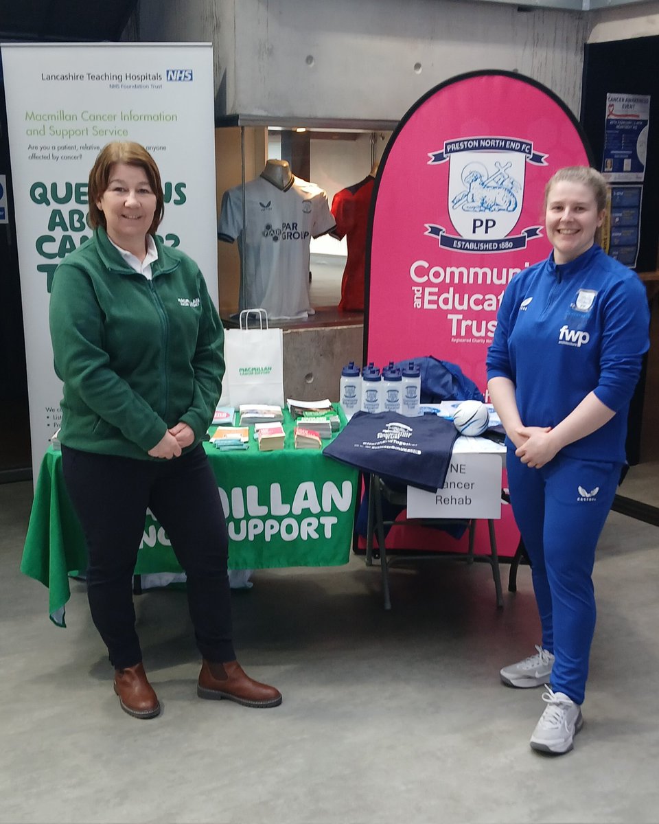 info_macmillan's tweet image. A great afternoon at the cancer awareness event @Heartbeat_nwcc, it was a good opportunity to promote the cancer Prehab sessions with Rebecca from @pnecommunity . @LancsHospitals
