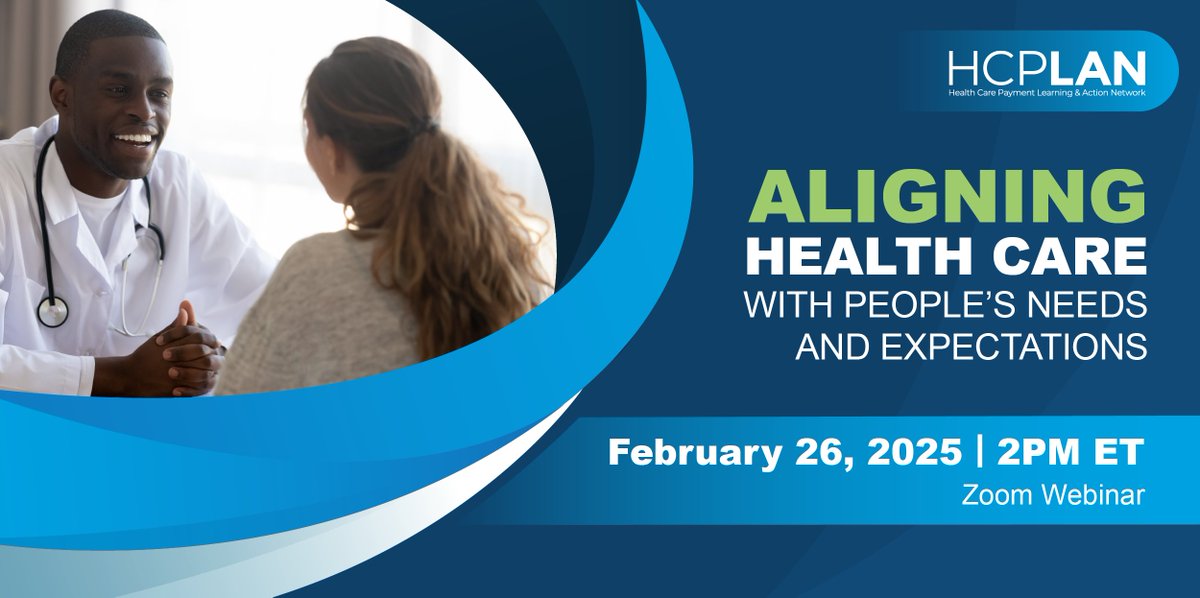 Don’t miss the HCPLAN’s #HCValueWeek webinar on person-centered care practices that prioritize what people value most in their health care — access, affordability, and a positive experience.

Register now to join us on February 26: bit.ly/4aLriTZ
