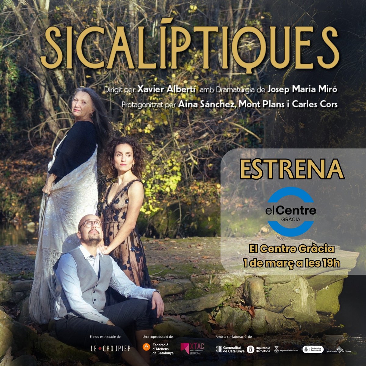 🟠 El proper dissabte 1 de març, a les 19h, @elcentregracia acull l'estrena de SICALÍPTIQUES, el nou espectacle de <a href="/lecroupiercat/">Le Croupier</a>, que et fa viatjar al Paral·lel de principis del Segle XX, a través del cuplet!

#SomAteneus #SomEssencials #XTAC
