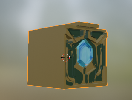 smollo1e's tweet image. I got distracted  learning blender #hextechchest #blender no idk how to color in the lines in blender yet