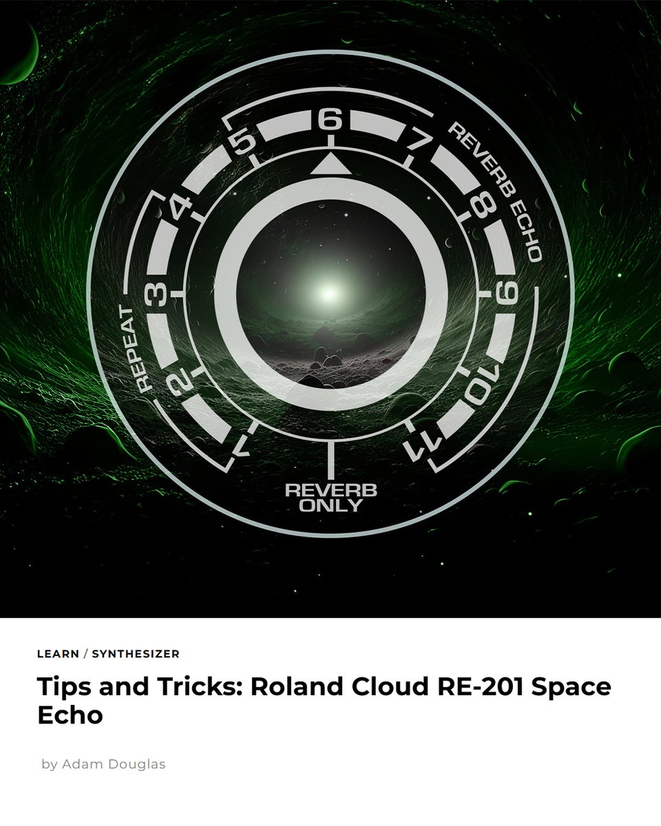 TheRolandCloud's tweet photo. Space is the Place. 👩🚀
From dubby tails to glacial repeats, here's how to maximize the classic RE-201 Space Echo delay using these essential tips and tricks. Ready to elevate your sound?
Explore the RE-201 Space Echo.
🔗- https://t.co/Kc3NLKzamk
#roland #delay #spaceecho https://t.co/Uc6Aumsbk1