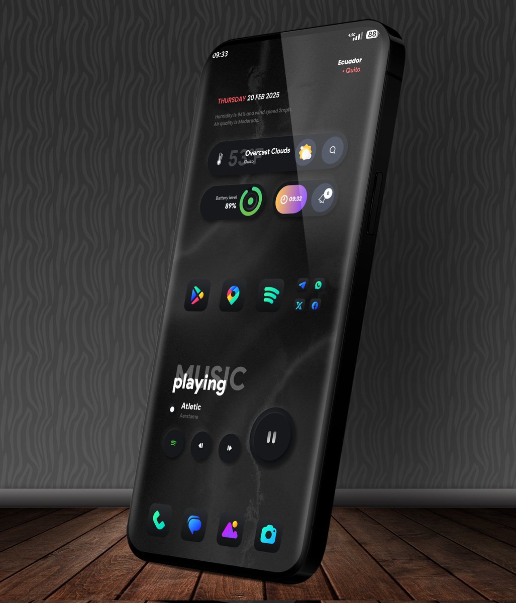 DanXKustom's tweet photo. Good Day friends
My Screenshot
@SmartLauncher
Widgets #MorphPro by @Riteshk021 @DroidDecor
Icons #i18 by @lkn9x
Wallpaper #ArtheaWalls by @droidbeauty
Template @TeboulDavid1
#KWGT #myhomescreen #Android #Xiaomi #HyperOs https://t.co/TW0kV9JBvR