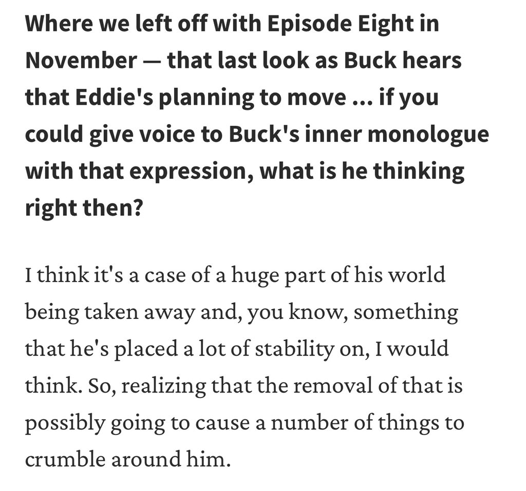 crying at oliver describing the breakup with t*mmy as “exciting” saying how it will move his character forward meanwhile eddie leaving will be a huge part of his life taken away and will basically cause his life to crumble