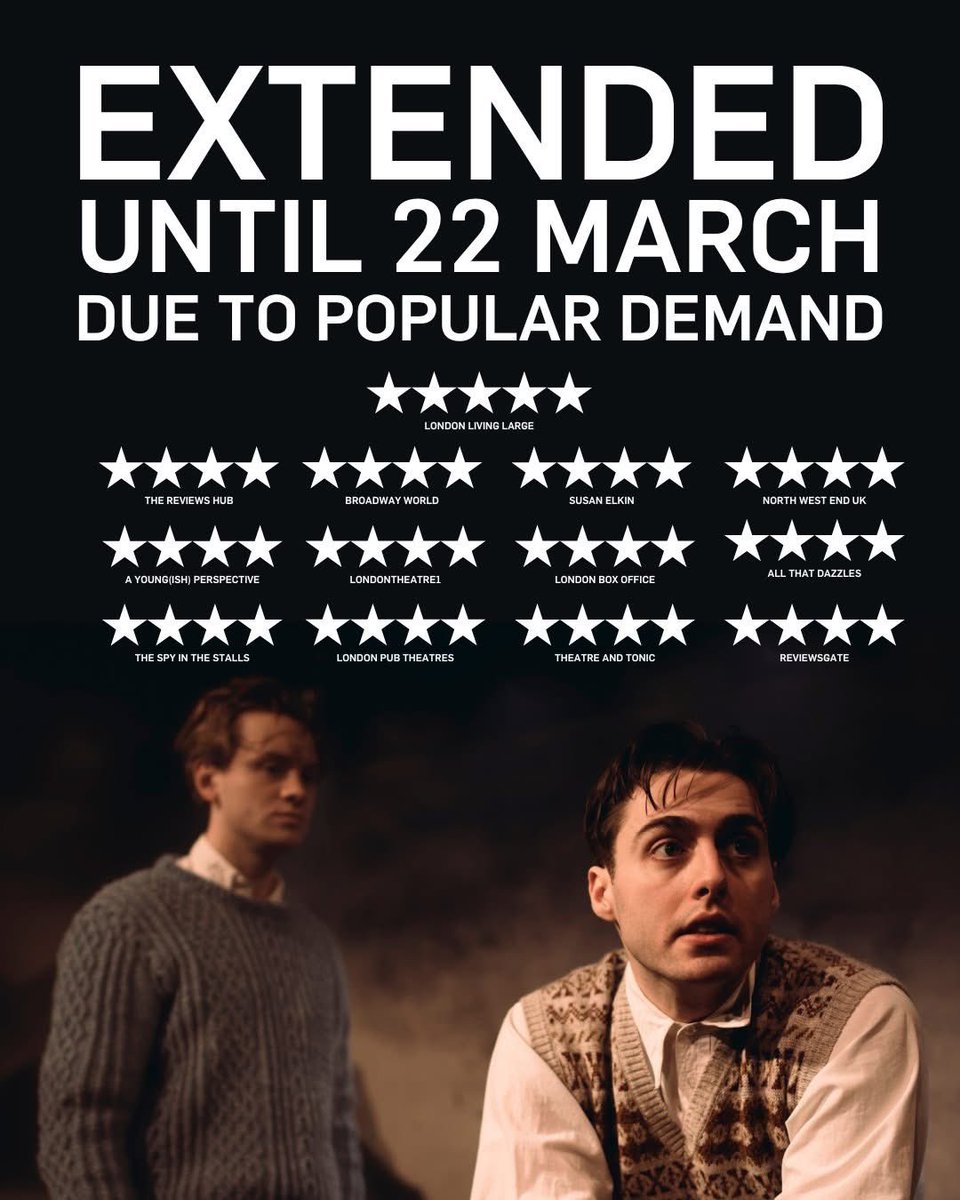 OUTLYING ISLANDS EXTENDED TILL MARCH 22nd!
Come see us at <a href="/JSTheatre/">Jermyn Street Theatre</a>