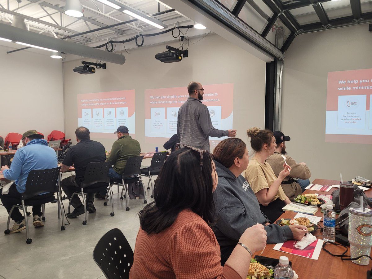 BostonRS247's tweet photo. Thank you to Horizon Retail Construction for hosting our Lunch &amp; Learn! We had the chance to showcase our versatile range of services, from modular barricades to custom graphics, designed to enhance both safety and brand presence on construction sites.

#BostonRetailSolutions https://t.co/976gW5fM99