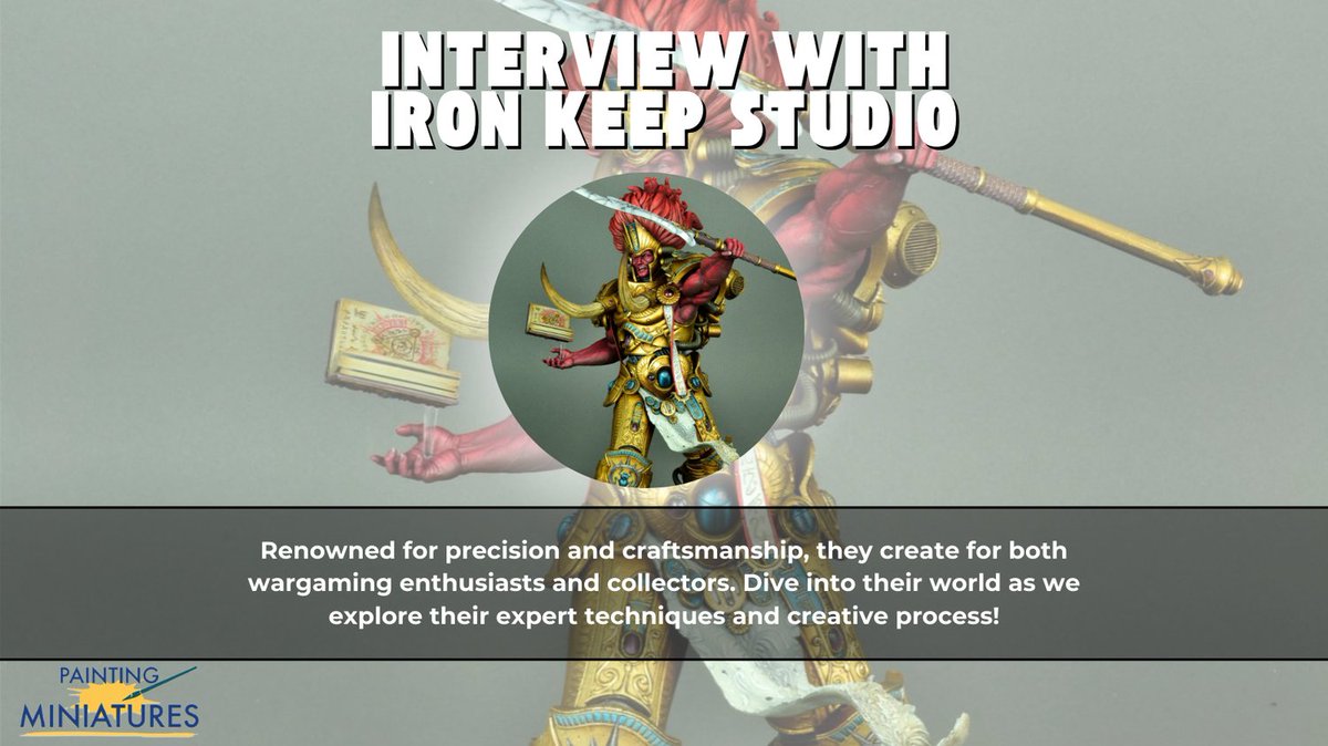 Step into the world of Iron Keep Studio, where masterful miniature painting meets top-tier craftsmanship! 🎨✨ 

Discover their process, techniques, and what makes their work stand out in the hobby. 

Check out the full article now! 👇

painting-miniatures.com/iron-keep-stud…
