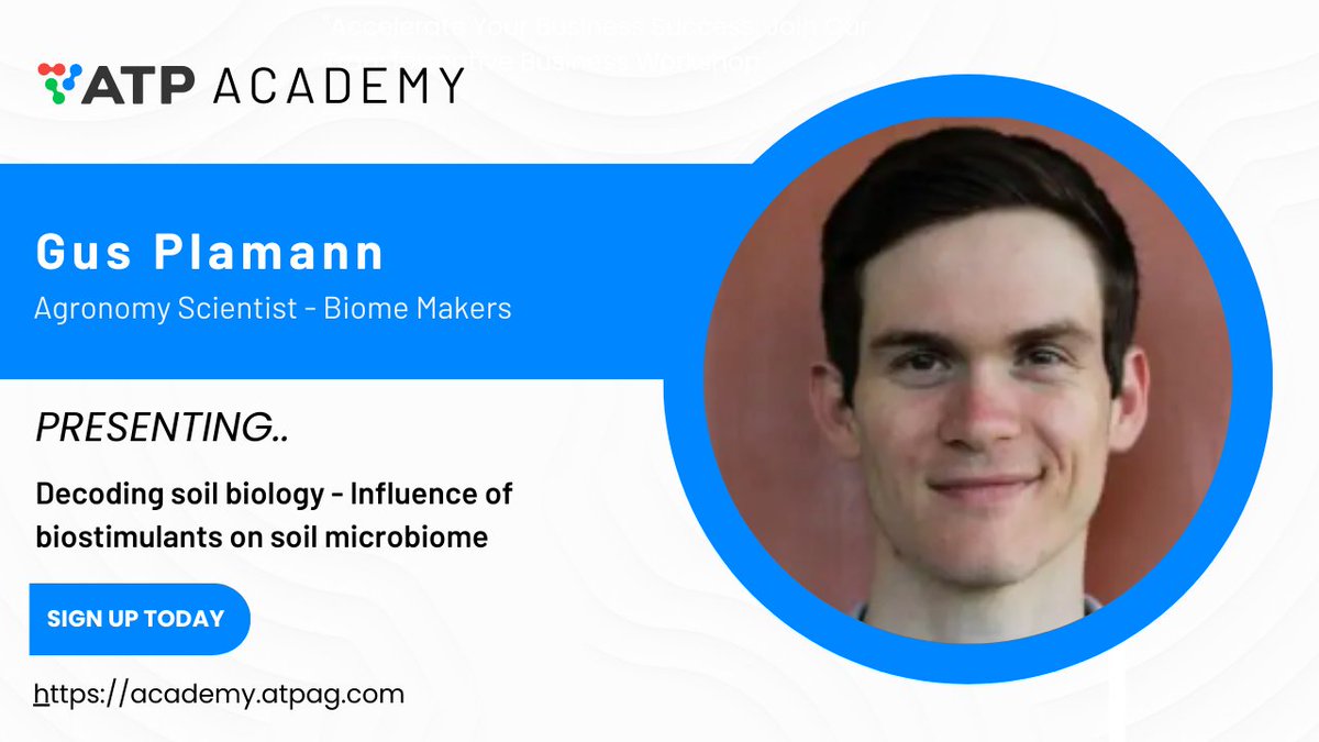 In case you missed it!
We’re proud to welcome Gus Plamann to ATP Academy as a course speaker!
Gus’s knowledge and passion for his work are truly inspiring. Sign up today to be part of his session! hubs.ly/Q037zMBR0