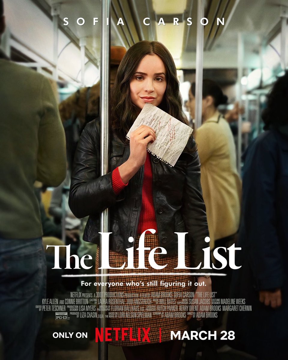 SofiaCarson's tweet photo. The Life List 🌹 Coming to a @netflix near you, March 28th. Be still my ever beating heart. ♥️ https://t.co/e1SuQPNmMN
