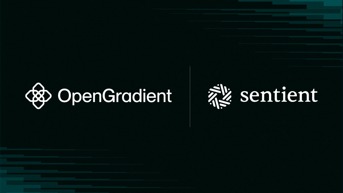 OpenGradient's tweet photo. We're excited to partner with @SentientAGI to host and serve Dobby-mini LLMs on-chain.

With our programmable AI infrastructure, developers can use Dobby in verifiable AI workflows that can power any app on any network.

✨ Build with Dobby today:
https://t.co/wQdLhFki5p https://t.co/jTrtOuVzOx