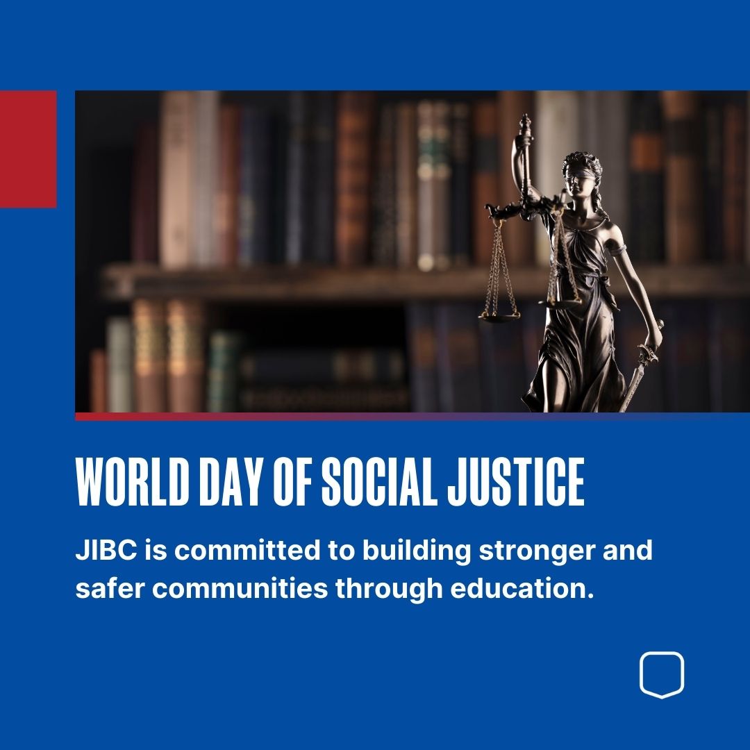 Today is the World Day of Social Justice. At JIBC, we’re committed to building safer and more inclusive communities through education in conflict resolution, public safety, and social justice. Explore our programs at ow.ly/4FLj50V2rcc.