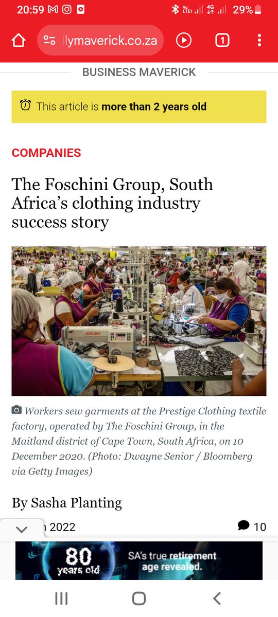 MrTsoks's tweet photo. @ndux_m Not a lady but The Foschini group manufactures clothes in South Africa.  The employ hundreds of women in small towns across the country.  This is important. https://t.co/PD6GZkEpH2