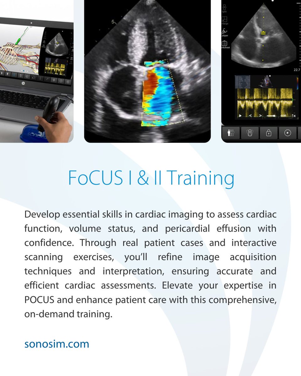 Roses are red, violets are blue, it's Heart Month—here's some cardiac learning for you. 🫀

Take your cardiac ultrasound skills to the next level with FoCUS (Focused Cardiac Ultrasound) Parts I &amp; II!

#sonosim #focus #cardiacultrasound #valentinesday