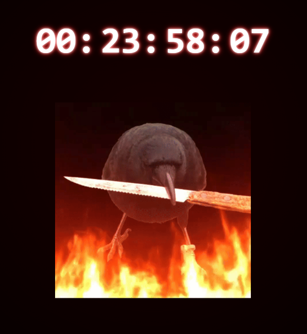 crow with knife tweet media