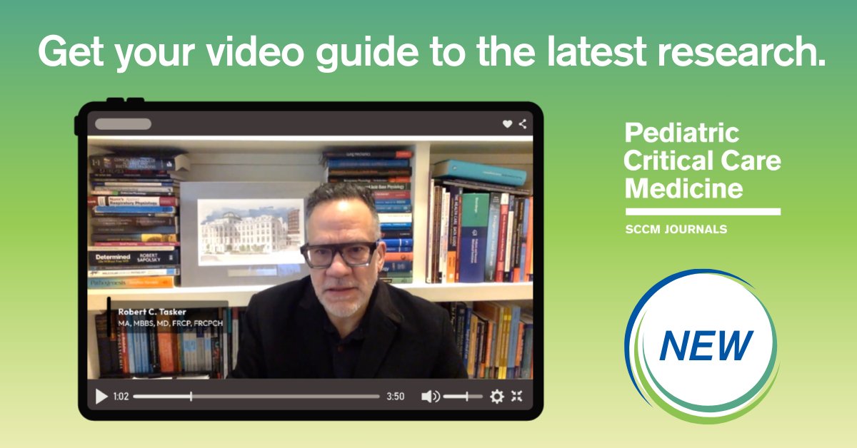 Get a sneak peek at the pediatric critical care research you’ll find at #SCCM2025! PCCM Editor-in-Chief Robert Tasker shares highlights from the February issue, releasing on February 21 in advance of Critical Care Congress: bit.ly/3D9lze1 

#SCCM #PedsICU <a href="/SCCM/">SCCM</a>
