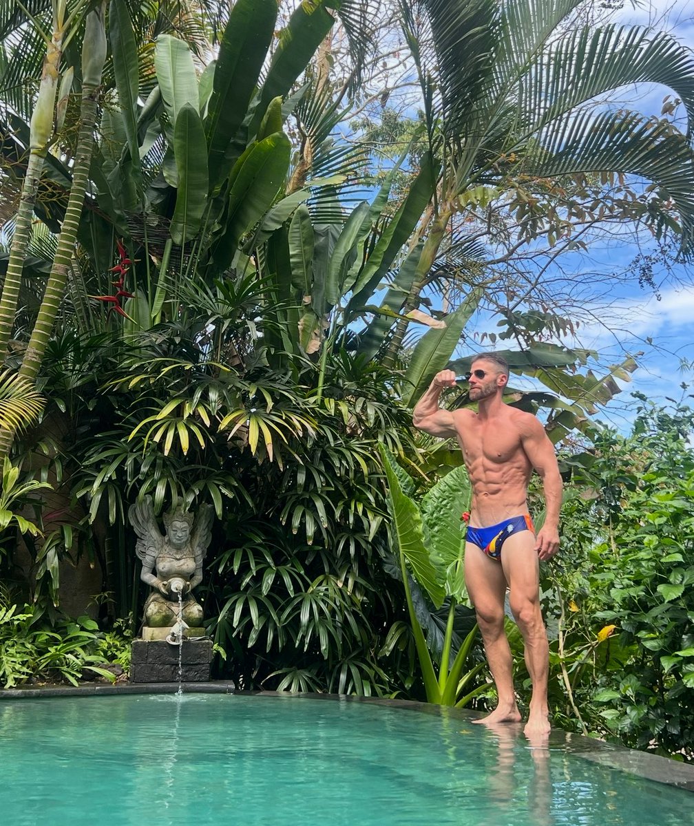 Paradise has a dress code: BLUE swimwear only  Swimwear by @roughrecess   BALI IS LIFE  #roughrecess #bali #baliindonesia #balilife  #balilifestyle #swimwear #speedo #swimwear #pool #beach #oasis #travel  #vacation #fit #fitness #