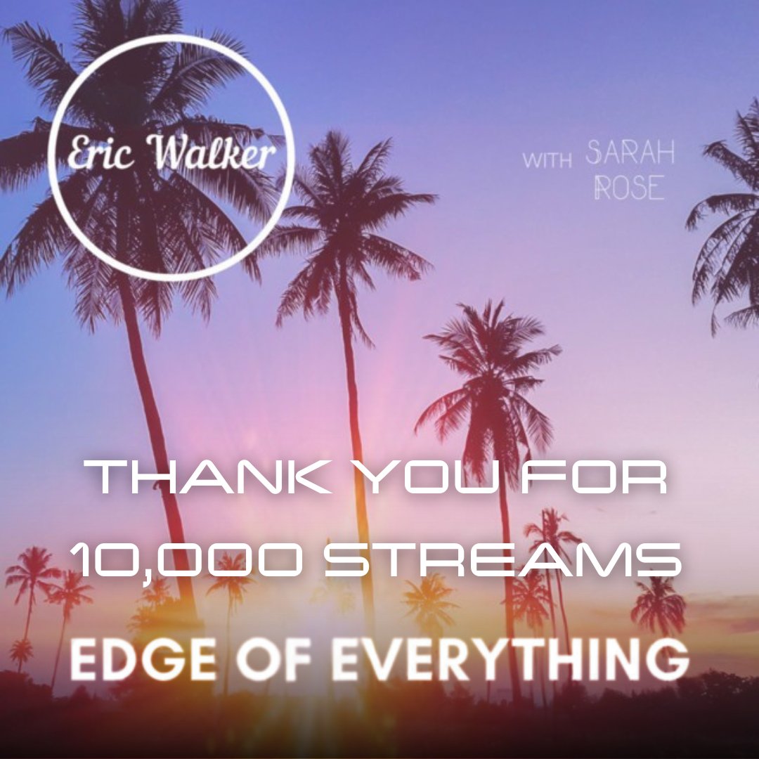 Eric Walker (@ericwalkeruk) on Twitter photo Back in 2022, <a href="/SarahMusicSongs/">Sarah Rose</a> and I released this summer EDM song. Fast forward nearly 3 years and you guys have streamed it on Spotify over 10,000 times! 🤯
Thank you for supporting our song, we had a blast working on it and hope it's helping scare away those winter blues Back in 2022, <a href="/SarahMusicSongs/">Sarah Rose</a> and I released this summer EDM song. Fast forward nearly 3 years and you guys have streamed it on Spotify over 10,000 times! 🤯
Thank you for supporting our song, we had a blast working on it and hope it's helping scare away those winter blues