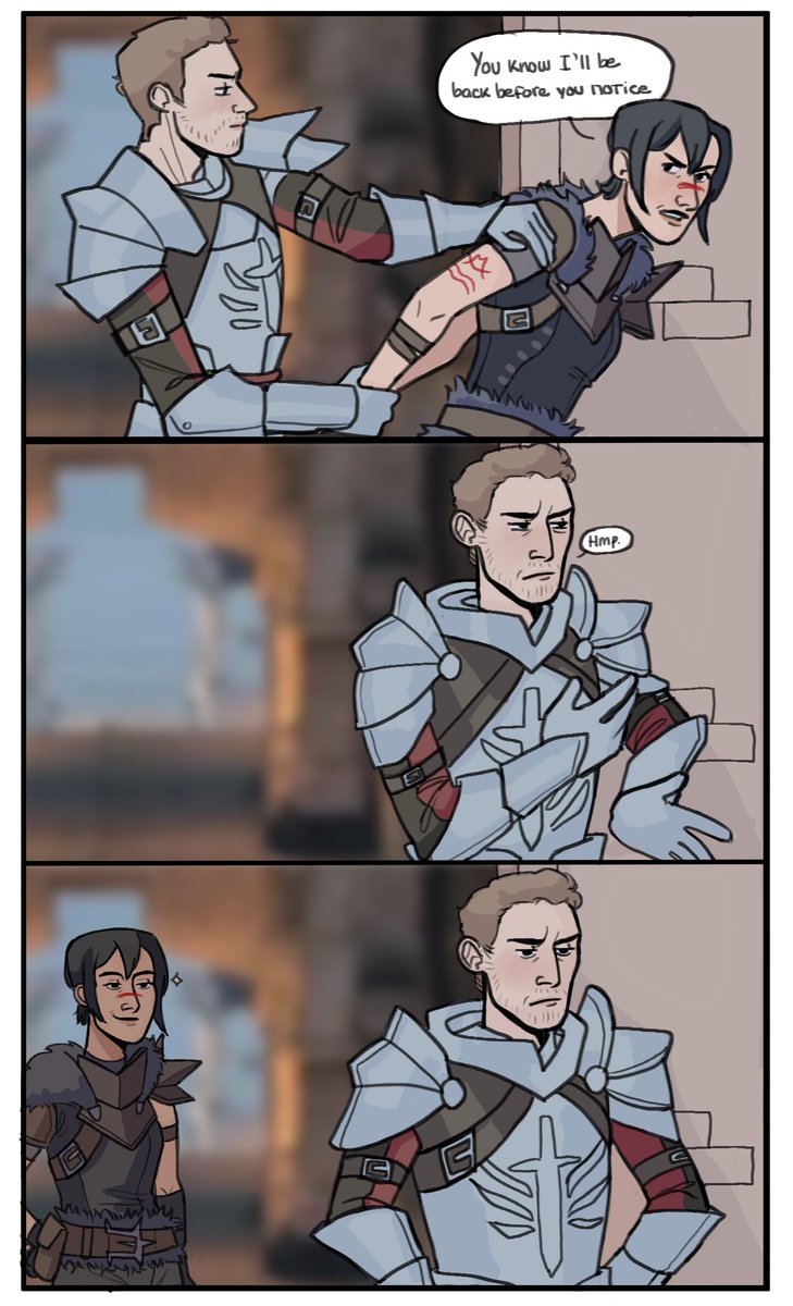 purpleenjoyer_'s tweet photo. my mind is a vast catalogue of Simpsons memes #DragonAge https://t.co/qQ3FGaPqHt