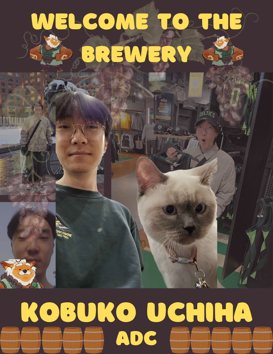 🔥🍺WELCOME TO THE BREWERY 🍺🔥    

The OG. The anomaly. The jolliest yordle. 270 pounds. Welcome Kobuko's Brewery AD Carry KOBUKO UCHIHA!🏆💥

#BrewedForVictory #NACLOQ #DistilledFromADifferentGrain