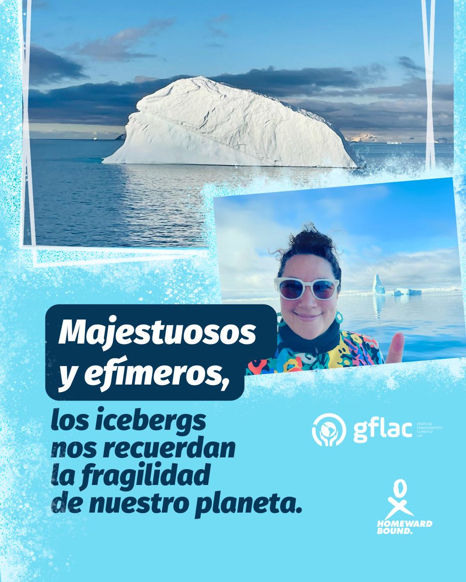 🧊❄️ Nuestra directora <a href="/san_lunag/">Sandra Guzmán</a> nos comparte su amor por los icebergs de la Antártida. Estas masas de hielo flotante, desprendidas de glaciares, toman diversas formas y tamaños. Cada iceberg cuenta una historia del cambio climático. ¡Cuidemos nuestro planeta! 

<a href="/HomewardBound16/">Homeward Bound</a>