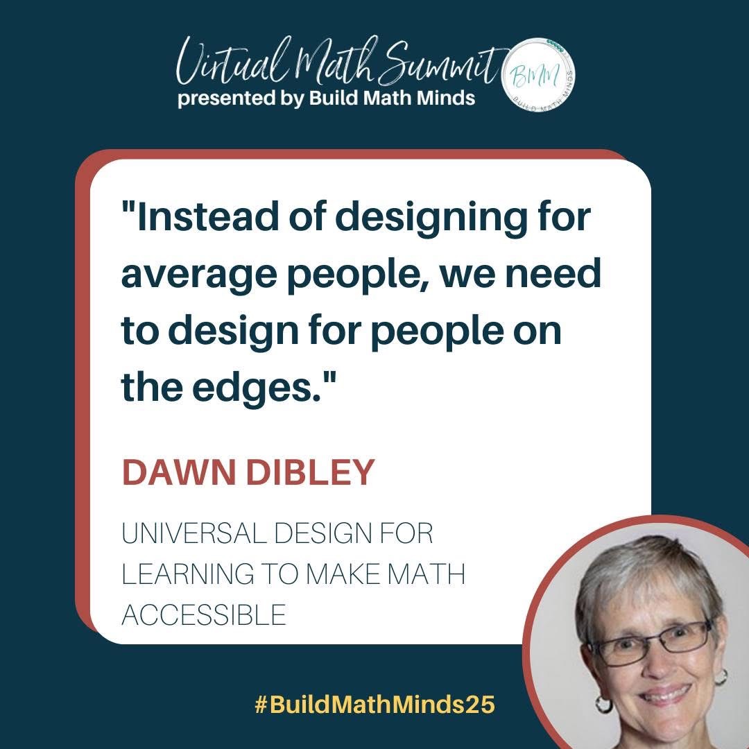 integrowmath's tweet image. Dawn Dibley, Instructional Coach at USMRC, is presenting Universal Design for Learning and Mathematics during the 2025 Virtual Math Summit by Build Math Minds.
Saturday, February 22 at 2pm PST
mathrecovery.org/news/exploring… #BuildMathMinds25