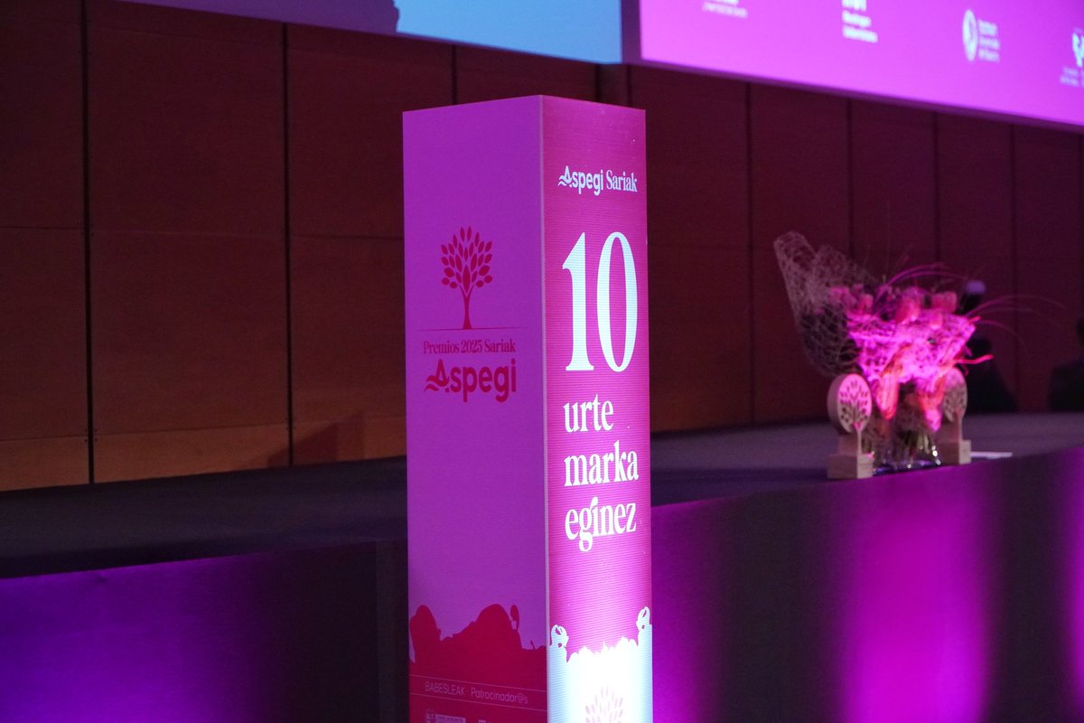 Mari Jose Arangurenek eta Sandra Montes Perezek jaso dute 2025eko <a href="/ASPEGI/">ASPEGI</a> saria. El premio cumple 10 años ensalzando la labor de las mujeres empresarias. Zorionak! #Donostia #SanSebastian