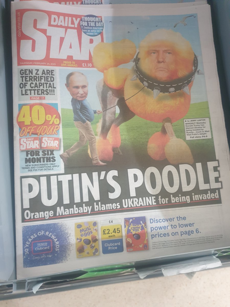 Us Brits have gotten a tad upset about Traitor Trump's statements.