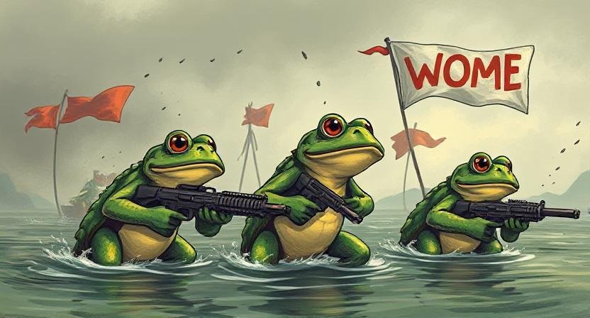 🐸 $WOME is Solana’s meme nuke, frogs deploy dankness at max power with countdown on and fallout massive—survive the blast with fat juicy bags, yo! #WOME #FrogBlitz
