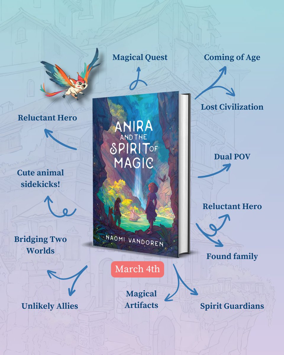 ✨ Magic is fading, and two girls from different worlds must uncover its secrets before it’s lost forever. ✨

"Anira and the Spirit of Magic" is an illustrated fantasy novel coming March 4th.

Mark your calendars—It's almost here! 📖💫

#AniraAndTheSpiritOfMagic #FantasyBooks