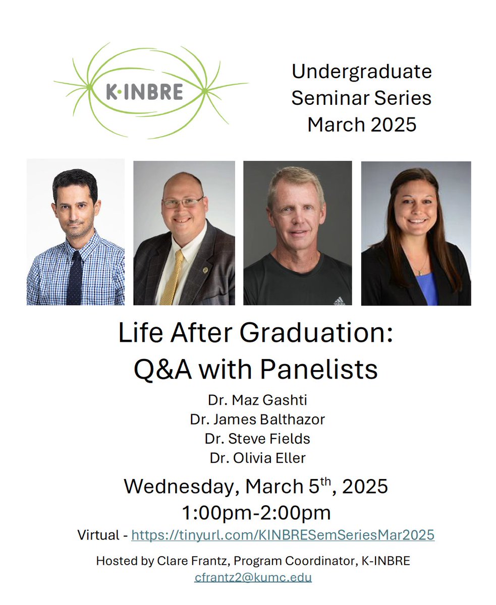 KansasINBRE's tweet image. RESCHEDULED due to weather complications! March 5th at 1pm :)