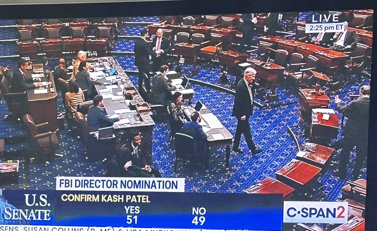 #KashPatel  Confirmed