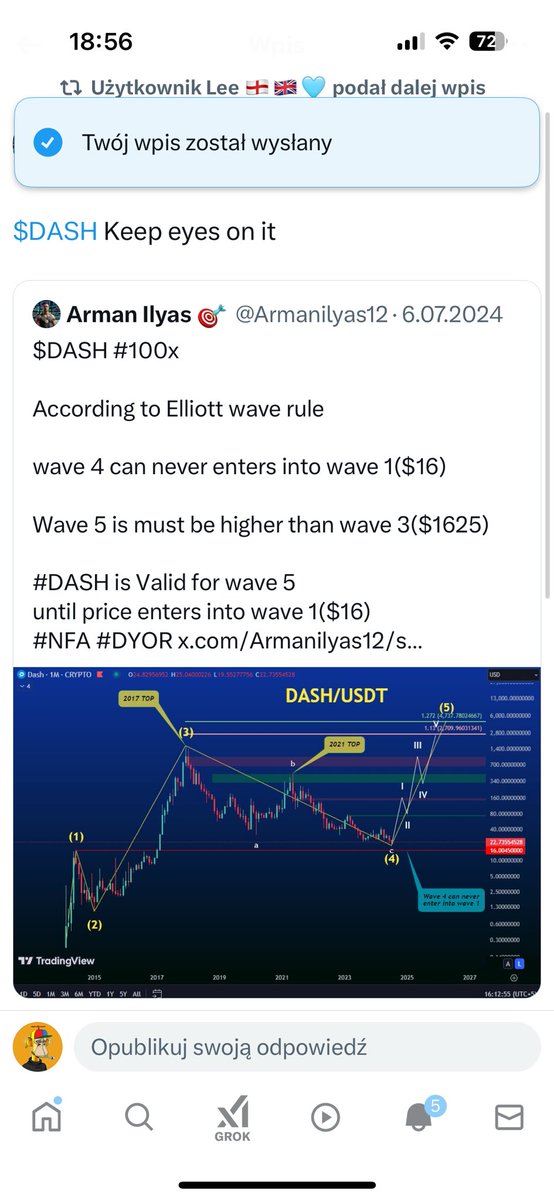 Babydoge_PL's tweet photo. Buy now #DASHBTC we need ONLY 2100000 people to buy 10 DASH each and the price will skyrocket to 20K$ for 1 $DASH. enter this huge crypto project now #DASHBTC = 0.49 BTC WE CAN DO IT TOGETHER @gamestop incoming huge trade @CryptoMichNL @ItaliaDash @DashIncubator @Dashpay https://t.co/qL75aieyQw