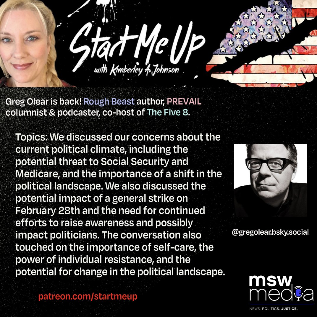 AuthorKimberley's tweet image. New #StartMeUp 👅 podcast with @gregolear  #MSWMedia

Listen: patreon.com/posts/122652400