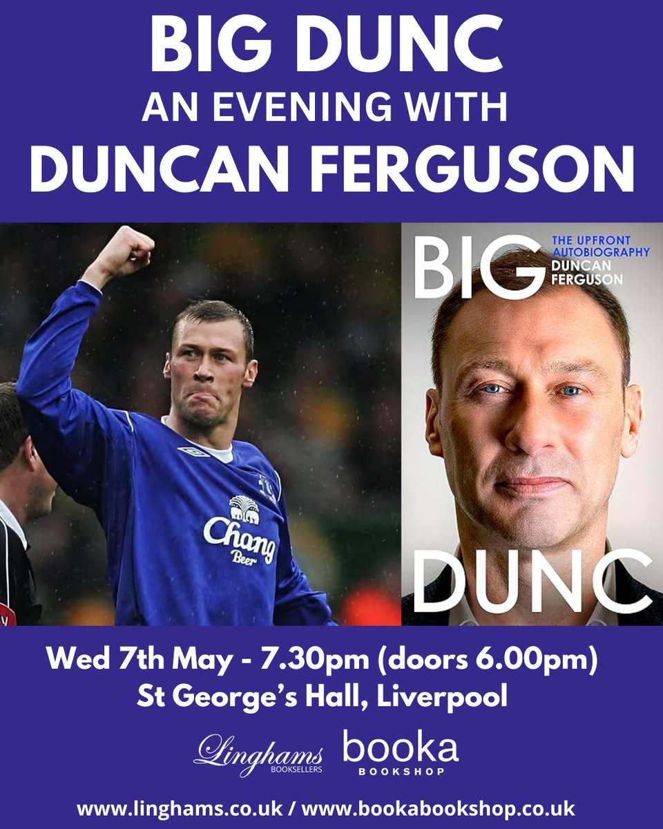 Everton fans at the ready! News re #BigDunc memoir !