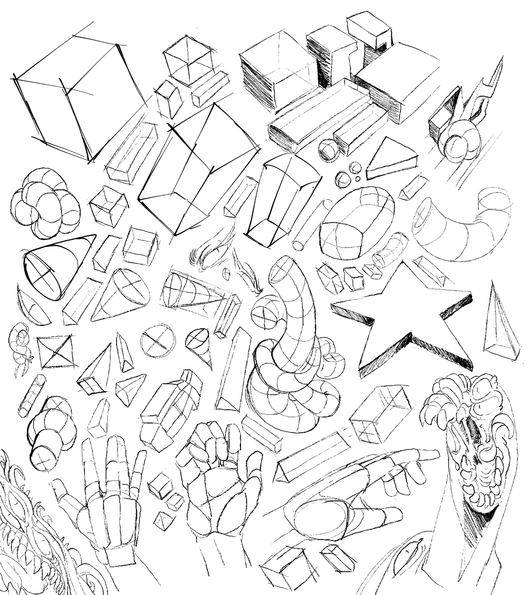 Code_with_a_fla's tweet photo. hand and shape exercises
it may looks silly, but it actually helps
#art #artstudy #art_study #sketch https://t.co/dJL0GVPPlc