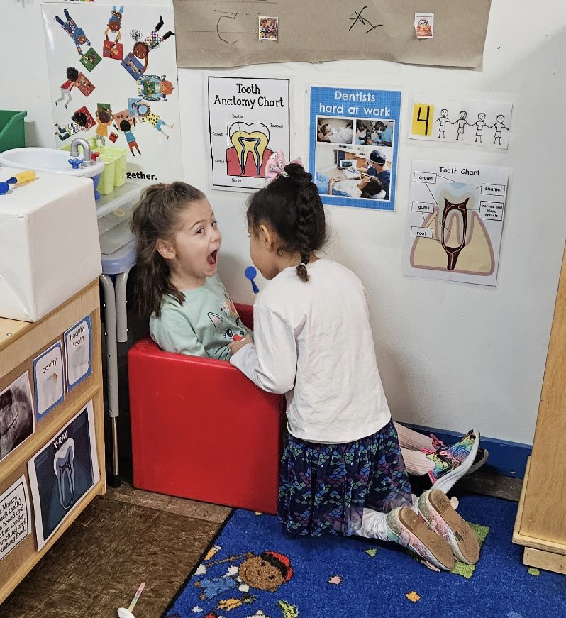 ProjectBeforeGF's tweet image. Garden Friends preschoolers are loving their new theme!