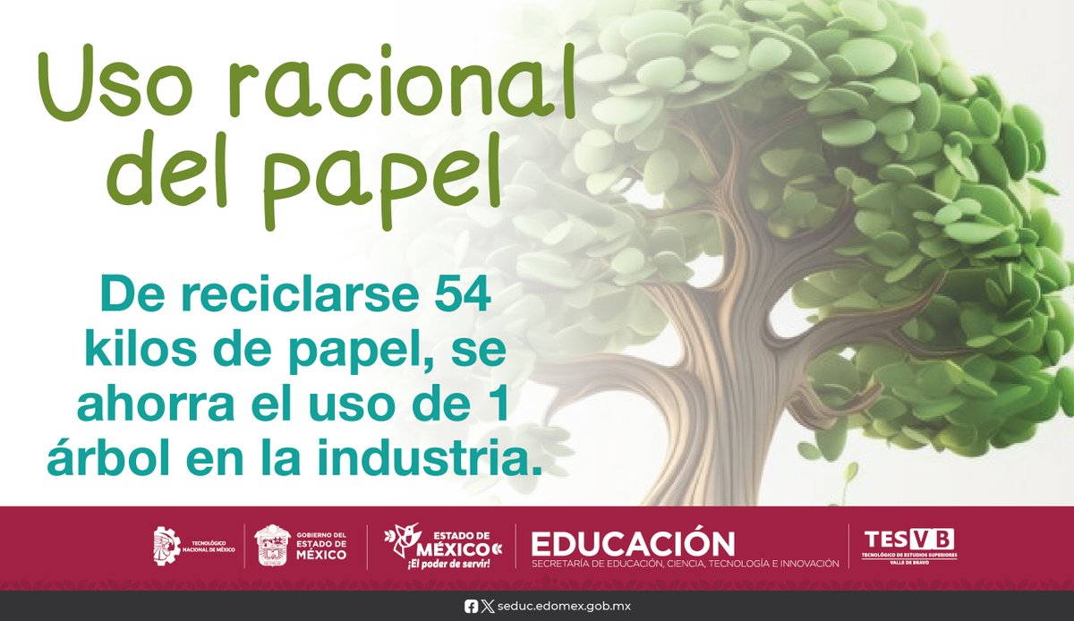 VBravoTecNm's tweet photo. #TESVB Da seguimiento a los Procedimientos del Sistema de Gestión Ambiental, el cual tiene como uno de sus objetivos la implementación de acciones que permitan la formación de una cultura del Uso Racional del Papel.

#HuronesTESVB #KazuTESVB #OrgulloHuron #UsoRacionalDelPapel https://t.co/vNSVhpOhai