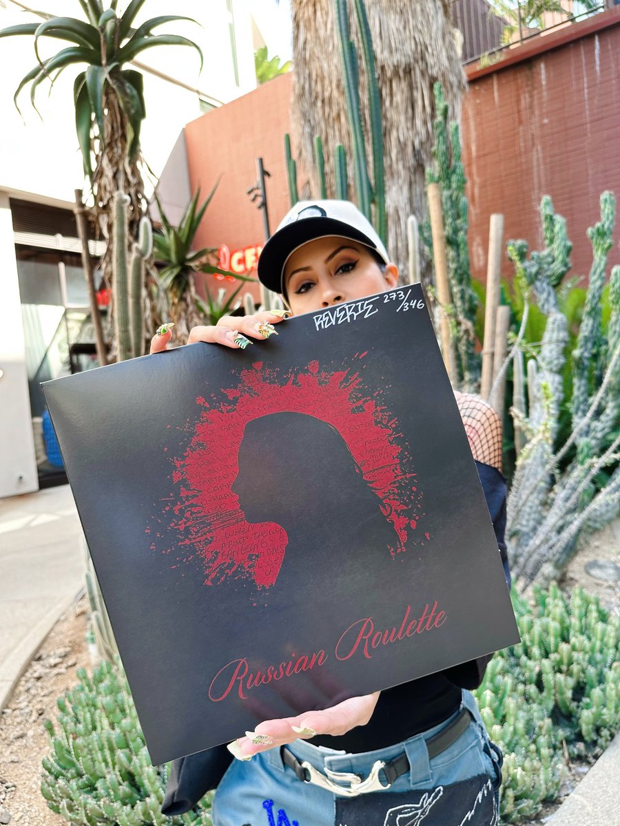Celebrate this with me !!!! 🥰🎉

I’m one of the ONLY INDIE ARTISTS in @amoebahollywood with my VINYL in their store &amp; constantly selling out! I restocked my ‘RUSSIAN ROULETTE’ vinyl again &amp; you should go pick it up before it’s gone again 😍💥